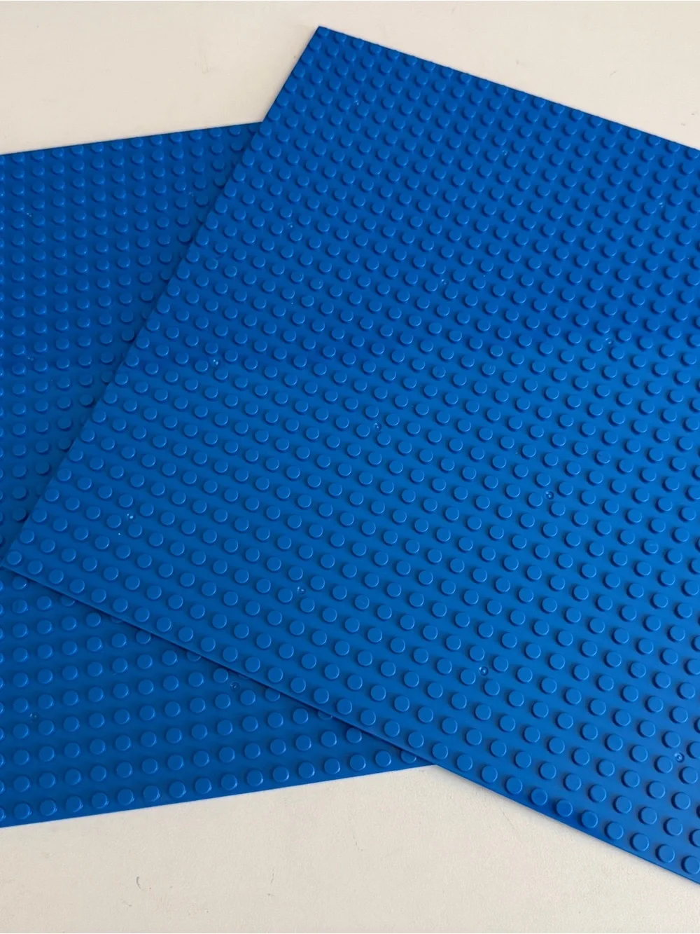 Lego Compatible Base Plates- 2 Blue & 2 green.